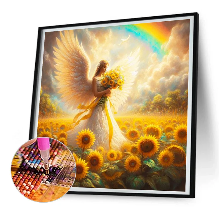 Sunflower Angel Diamond Painting 