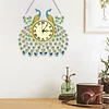 DIY Diamond Painting Special Shaped Art Clock Kits(Peacock)