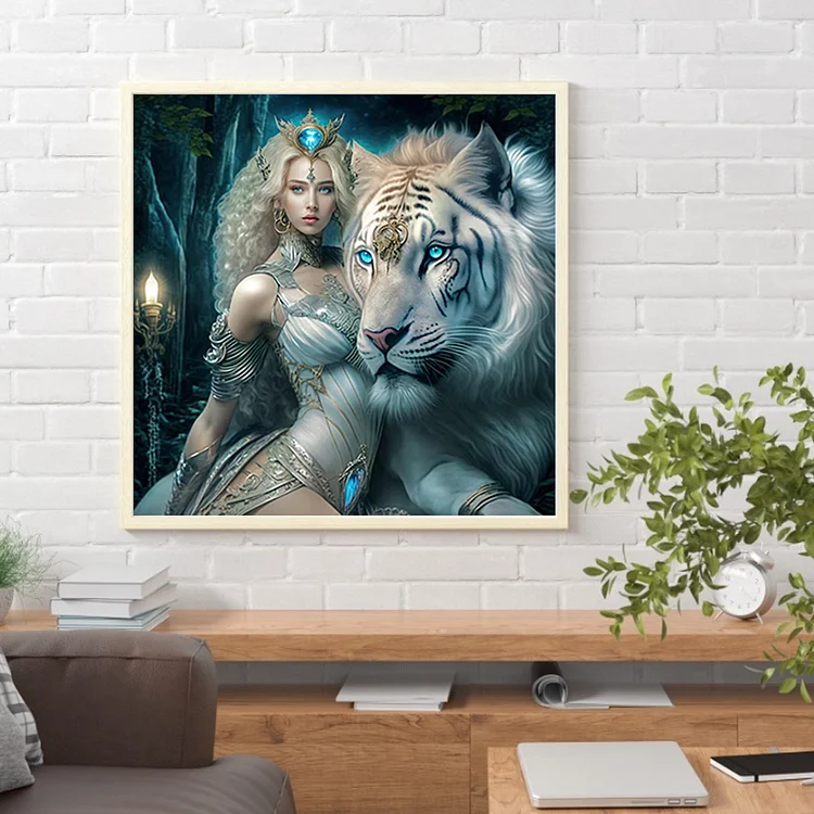 Beauty Beast 40*50cm (canvas) full square drill diamond painting