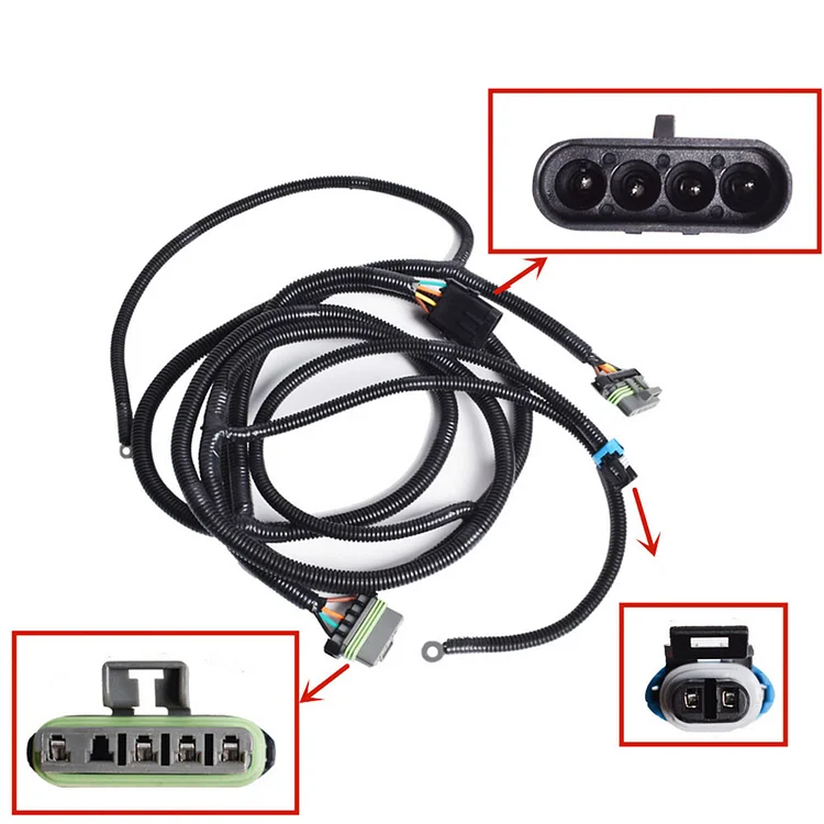 Silscvtt Truck Tail Light Wiring Harness Replacement for Chevy Blazer Suburban Tahoe C/K GMC Yukon 1988-1998