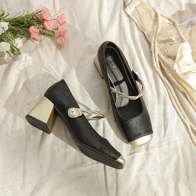 Tanguoant Tanguoant New Spring And Fall 2024 With Cheongsam With Fairy Style French Shoes