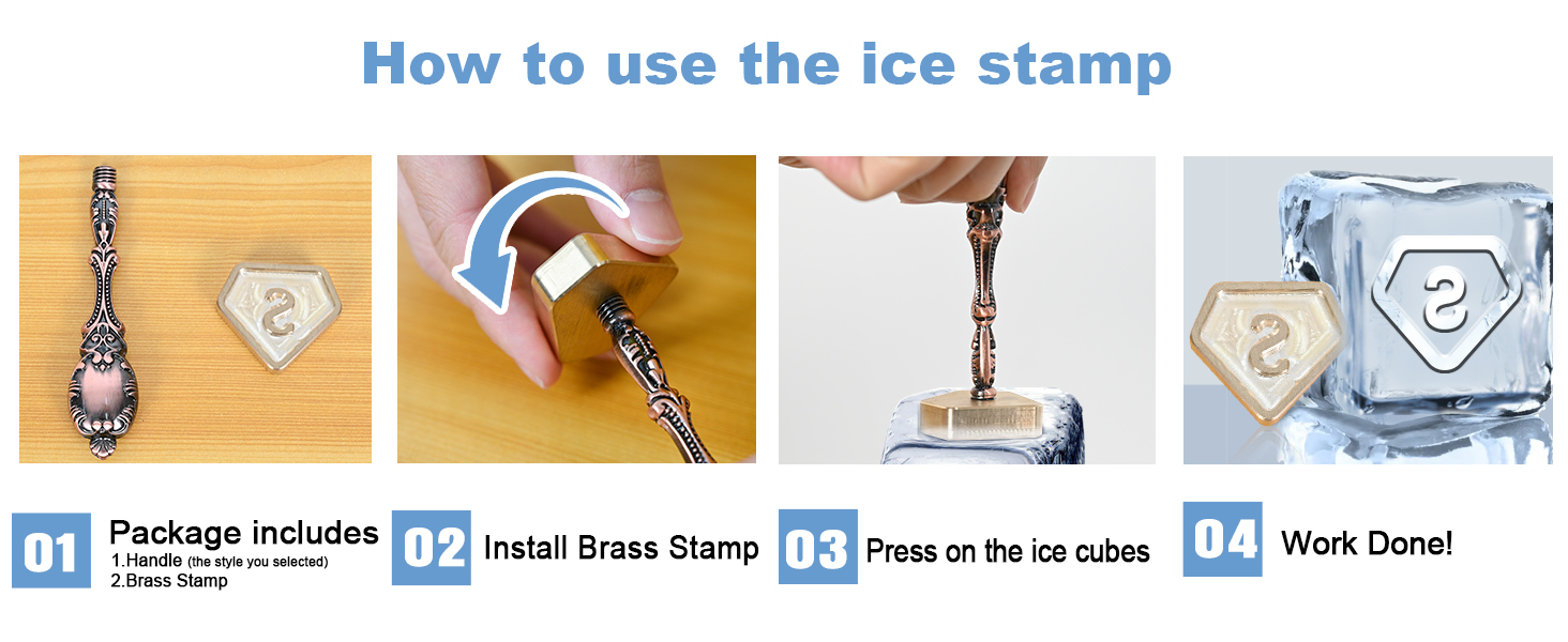 How to use the ice stamp