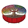 DIY Wooden Diamond Art Painting Storage Box Kit with Rotate Lid Diamond Art Painting Holder Box for Adults Beginners Home Office Decor