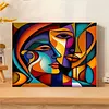 Three Abstract Figure Paintings-Paint by Numbers Acrylic Painting 40*50CM