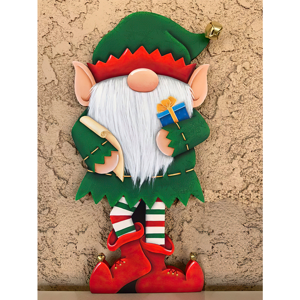 

30*40CM - Round Drill Diamond Painting - Gnome, 501 Original