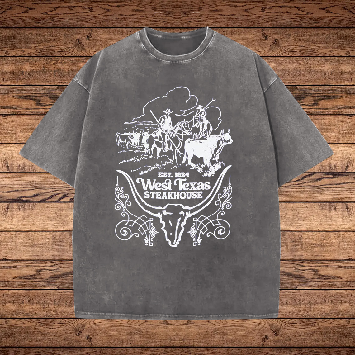 Vintage Western Graphic Washed T-Shirt