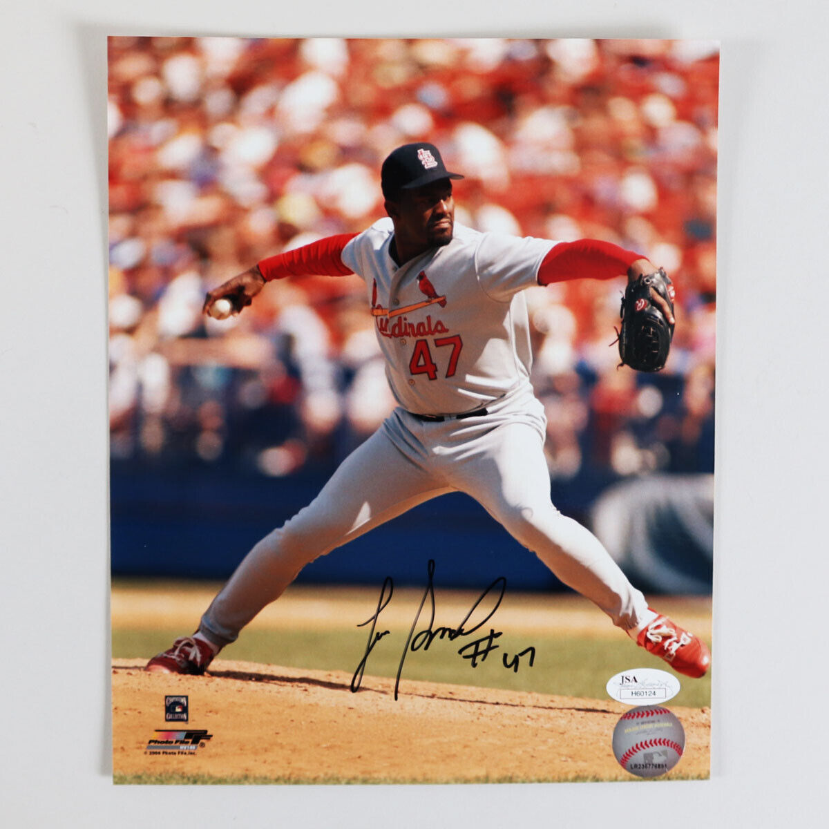 Lee Smith Signed Photo Poster painting Cardinals 8x10 - COA JSA