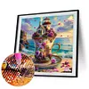 Seaside Teacup Castle-Full Round Diamond Painting 40*40CM