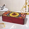 Sonnenblume diy Diamant Kunst Holz Aufbewahrungsbox Diamond Painting Aufbewahrungsbox