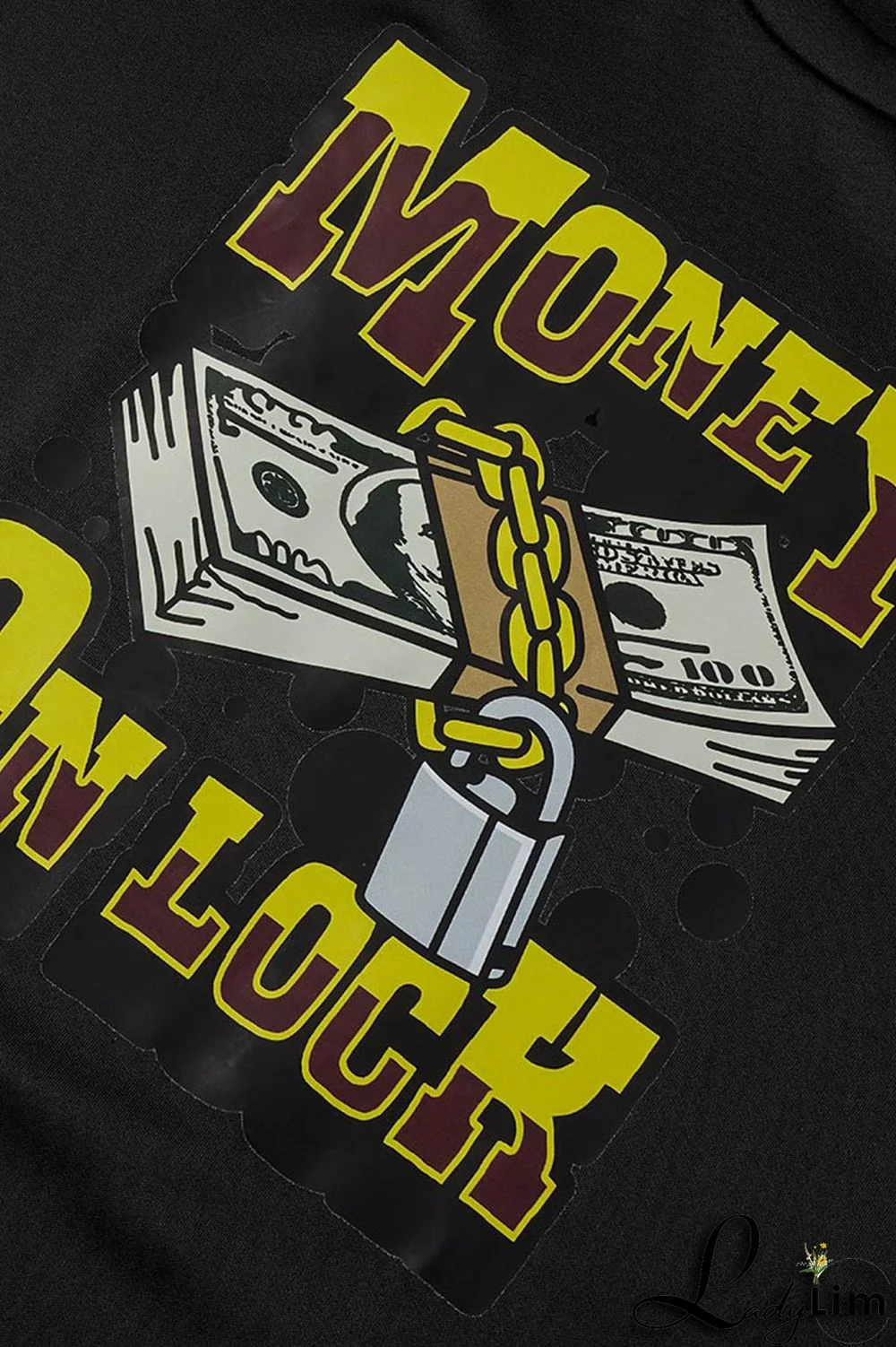 Black Casual Print Patchwork Slit O Neck Short Sleeve Two Pieces