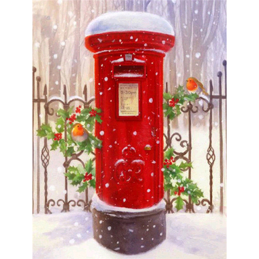 

Christmas Mailbox - Round Drill Diamond Painting - 30*40CM, 501 Original