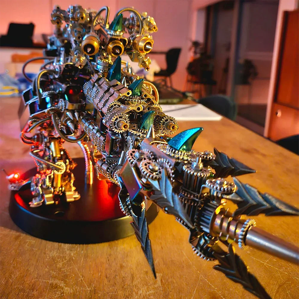 Zestaw Modelu 3D Mechaniczny Latający Smok Dragon Zestaw Modelu 3D Mechaniczny Tyranozaur Rex