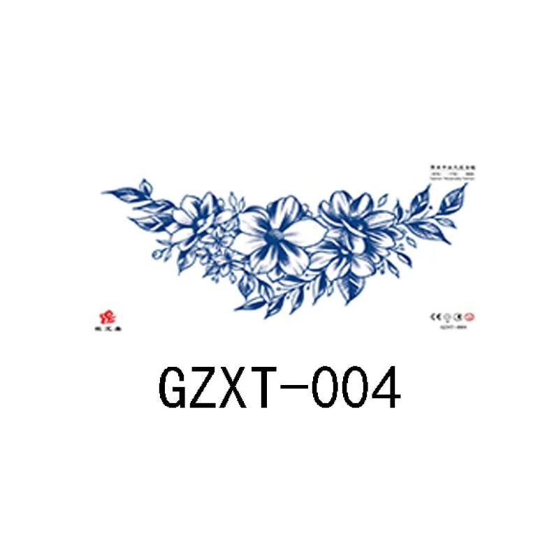 Herbal juice chest sticker tattoo sticker lasts 15 days herbal plant semi-permanent juice tattoo on chest back