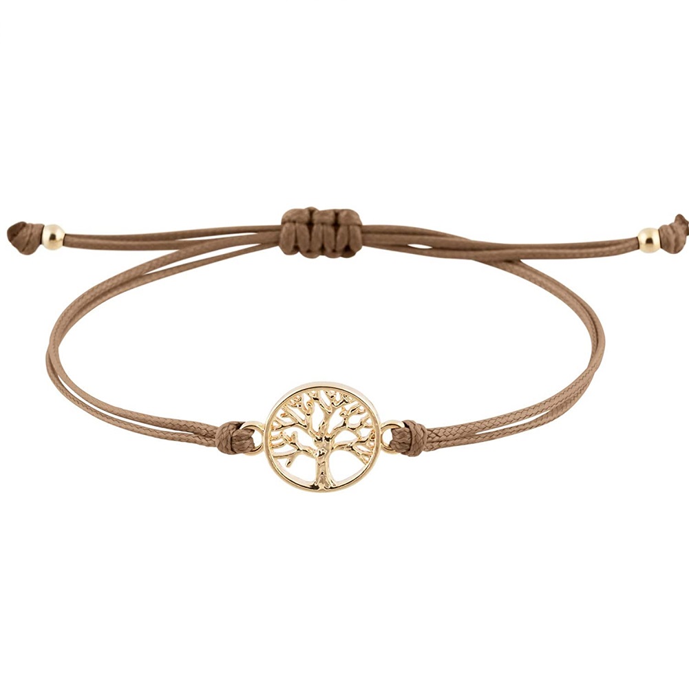 

European And American Simple Retro Tree Of Life Bracelet Hand-Made Adjustab, 501 Original