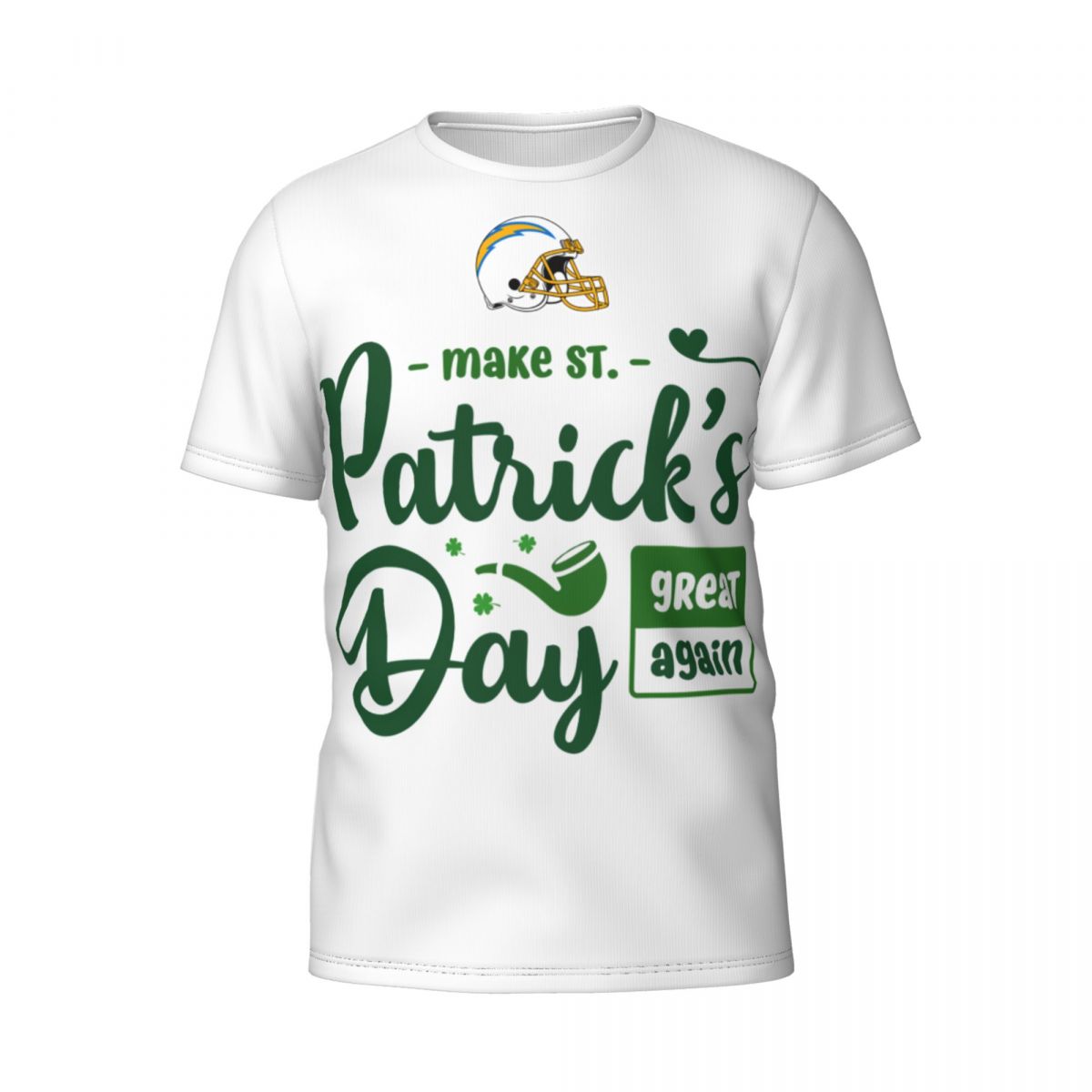 Los Angeles Chargers Make Patrick's Day Great Again Short-Sleeve Men's T-Shirt