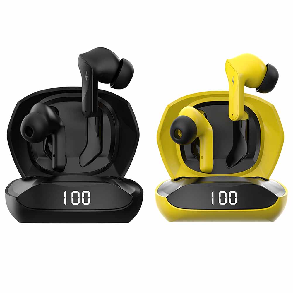 

Ajazz A1 Bluetooth 5.0 Wireless Earphones Waterproof TWS Gamer Headphones, Yellow, 501 Original