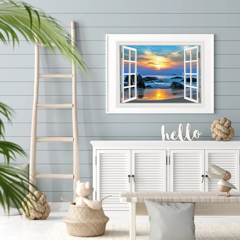 Diamond Painting - Full Round Drill - Sea Landscape(40*30cm)