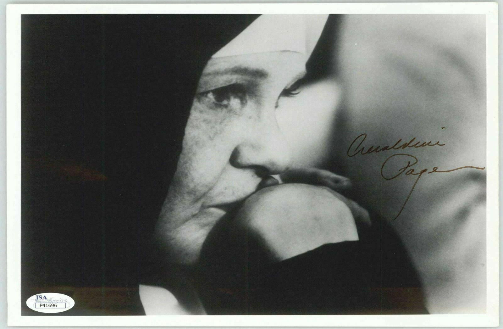 GERALDINE PAGE ACTRESS OSCAR WINNER (DECEASED) SIGNED 8X10 JSA COA #P41696