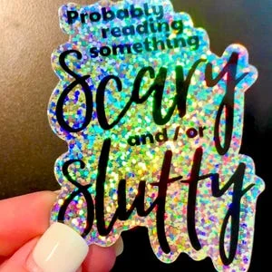 Pornhint horror book sticker smut reader gift for book worm decal trending stickers nsfw funnysticker literary stickers for cooler stickers bookish NSFW