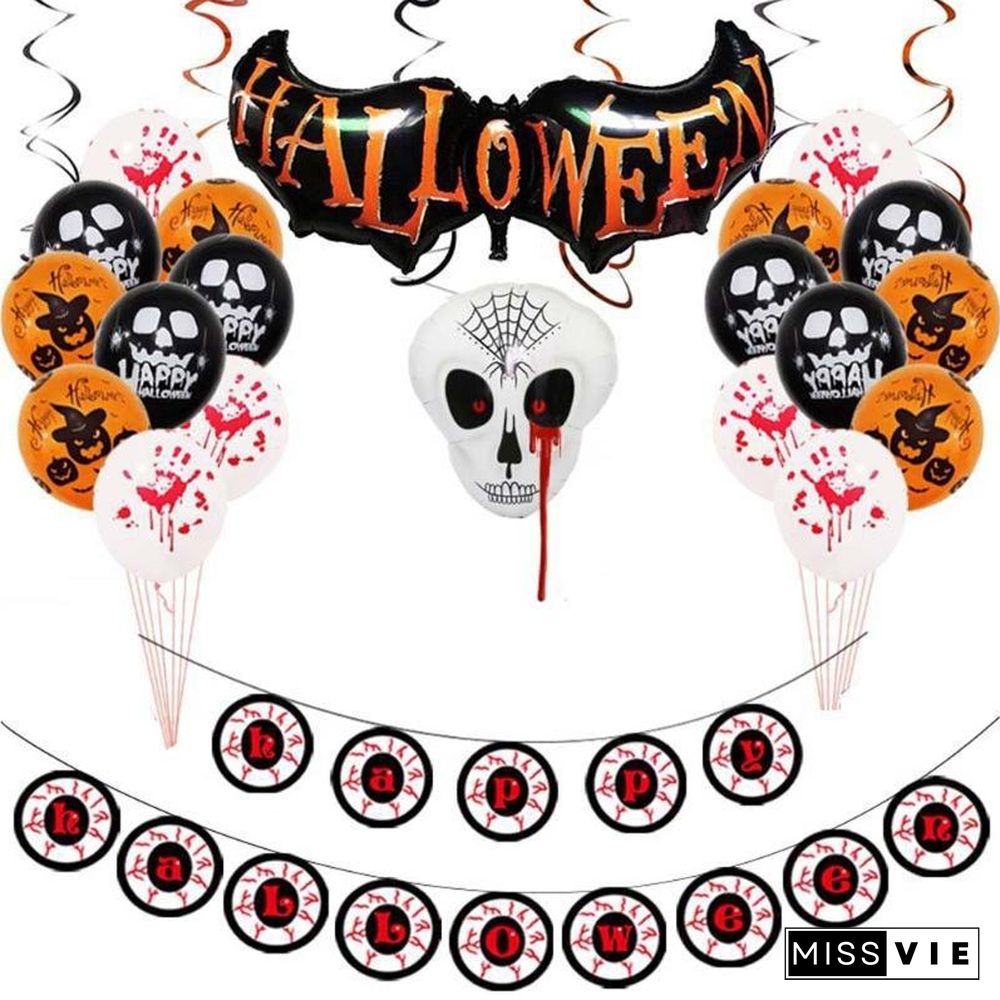 Halloween Balloon Set Indoor Outdoor Graden Party Decoration