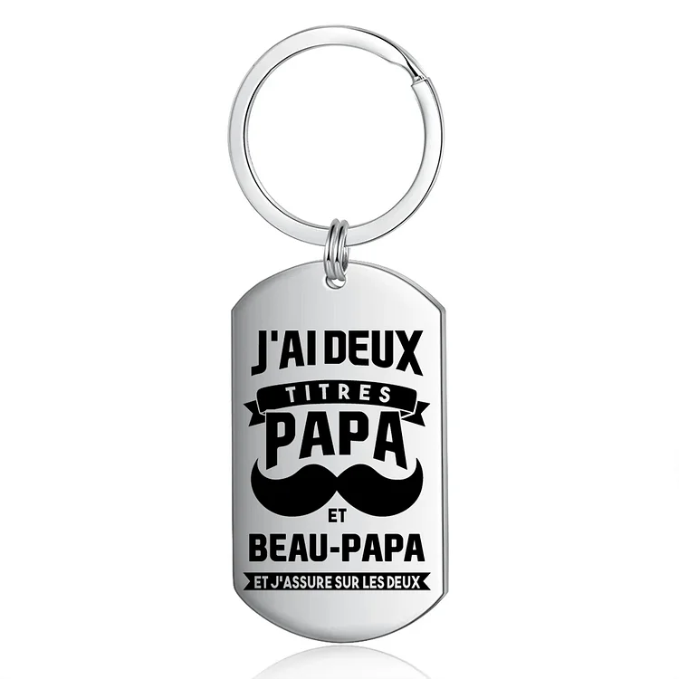 Porte-clé personnalisé Super Beau-Papa