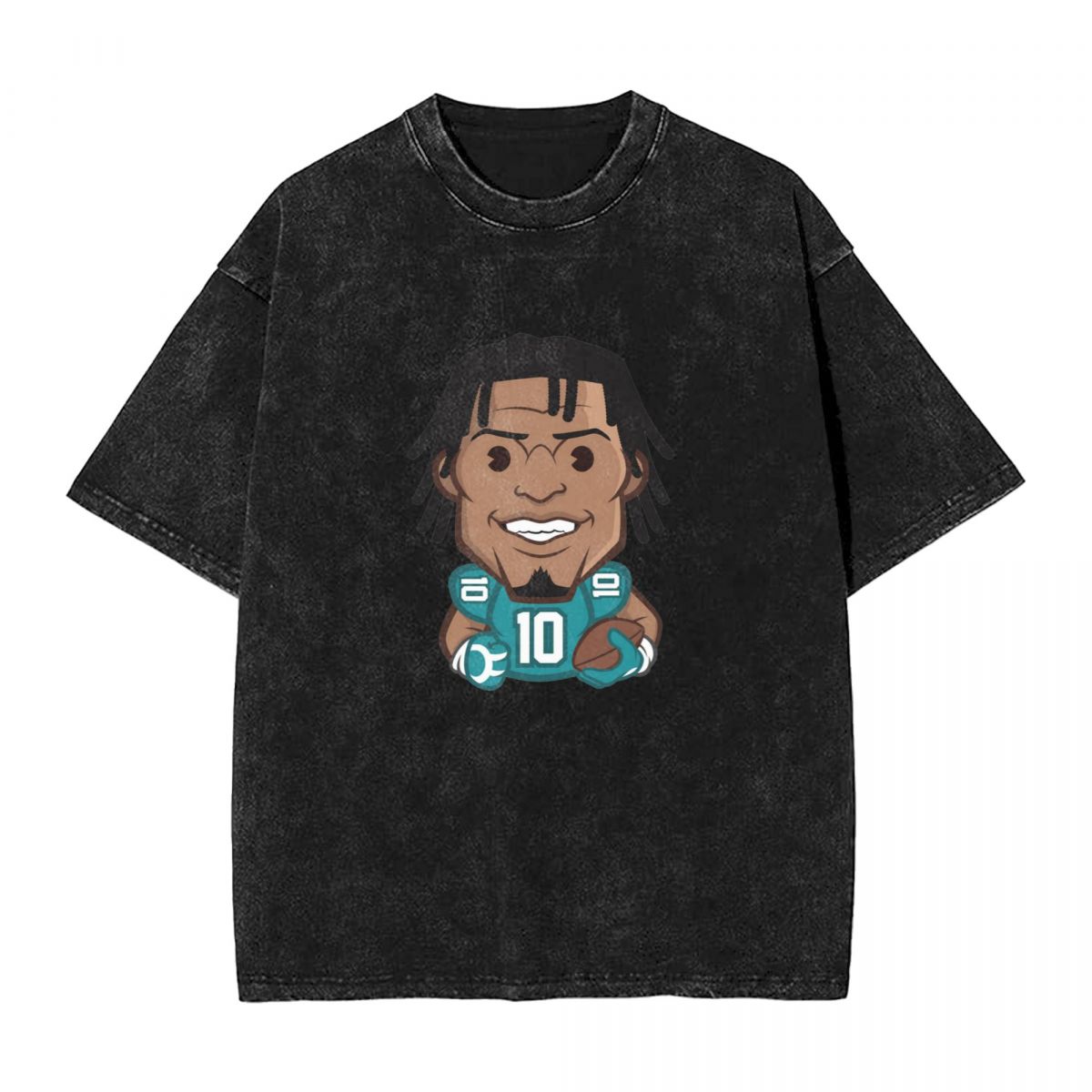 Miami Dolphins Tyreek Hill Emoji Men's Oversized Streetwear Tee Shirts