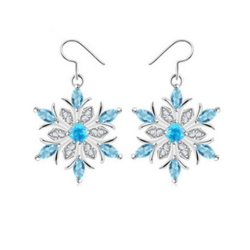 Classy Snowflake Diamond Studded Earrings wearshes