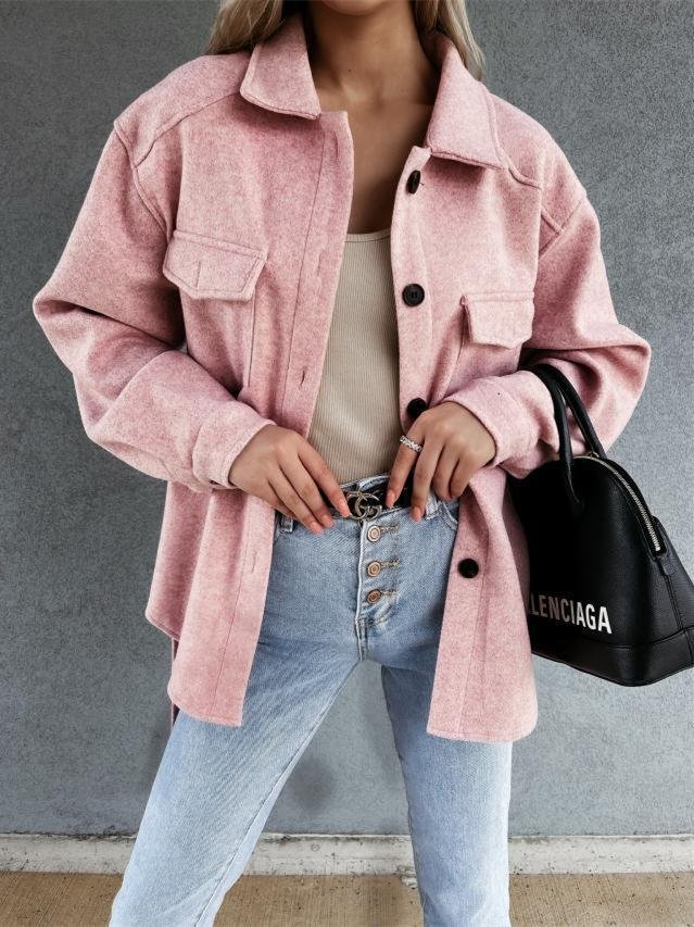 Women's Long Sleeve Lace-up Coat Top