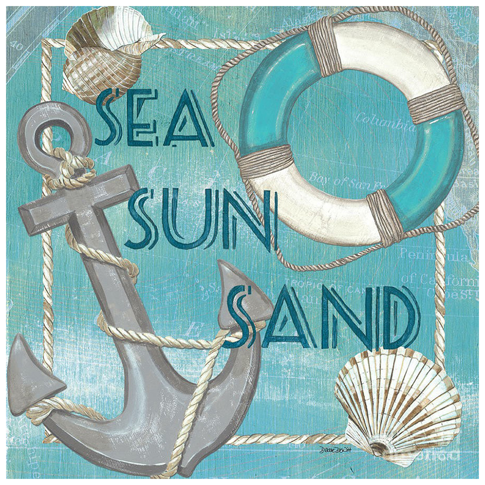 

Sea Sun Sand - Round Drill Diamond Painting - 30*30CM, 501 Original