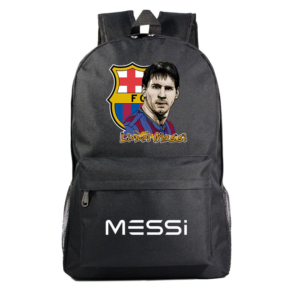 Buzzdaisy Get Your Young Soccer Star Ready with our Lionel Messi Theme School Bag - Durable, Waterproof and Laptop-Ready!