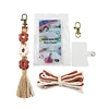 Daisy Flower Keychain Making Kits with Instruction Macrame Keychain Kit DIY Macrame Kits for Beginners Adults Handbags DIY Ornament Decor