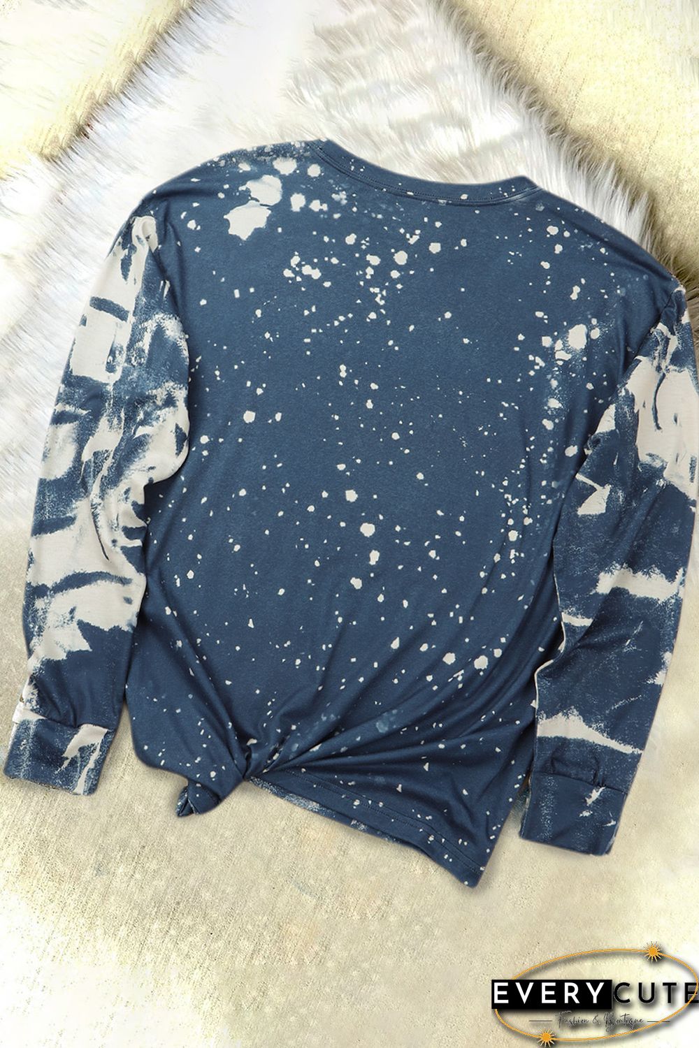 Multicolor COWGIRLS ROCK ROLL Graphic Print Long Sleeve Top