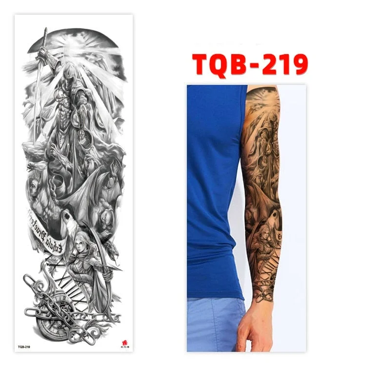 Temporary Tatoo Tattoo for Woman Tattoo Stickers Arm Tattoo Big Sleeve Men and Women Personality Tiger Leopard stickers