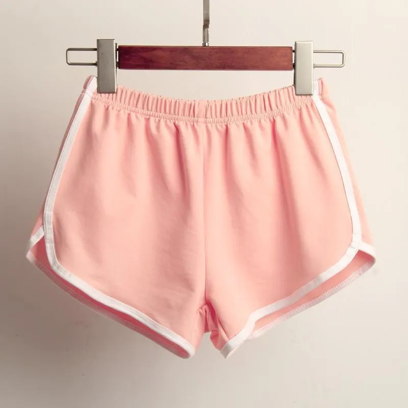 Uveng Uveng 01 Sports Shorts Women Summer Leisure Fashion Streamline Cotton Three Point Pants New Korean Version Of Beach Hot Pants