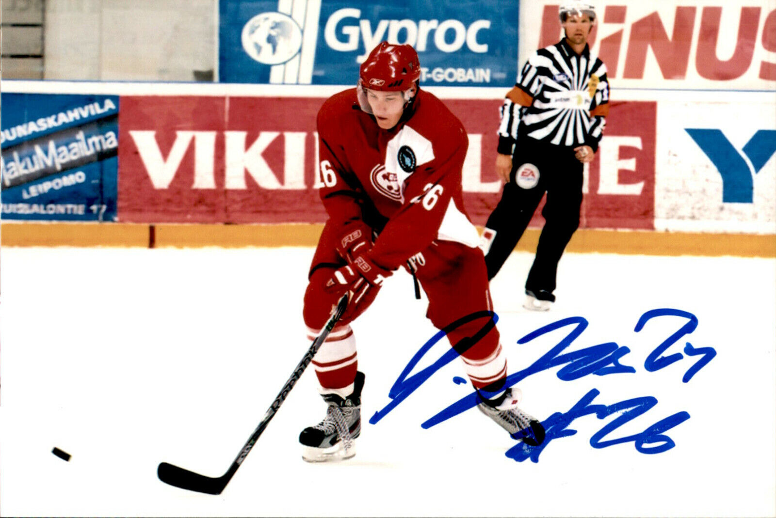 Dmitrij Dmitri Jaskin SIGNED 4x6 Photo Poster painting ST. LOUIS BLUES / SLAVIA PRAHA