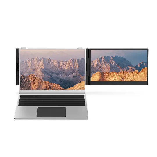 KEFEYA デュアルモニター シルバー 本体 Kefeya | Laptop Monitor Extender