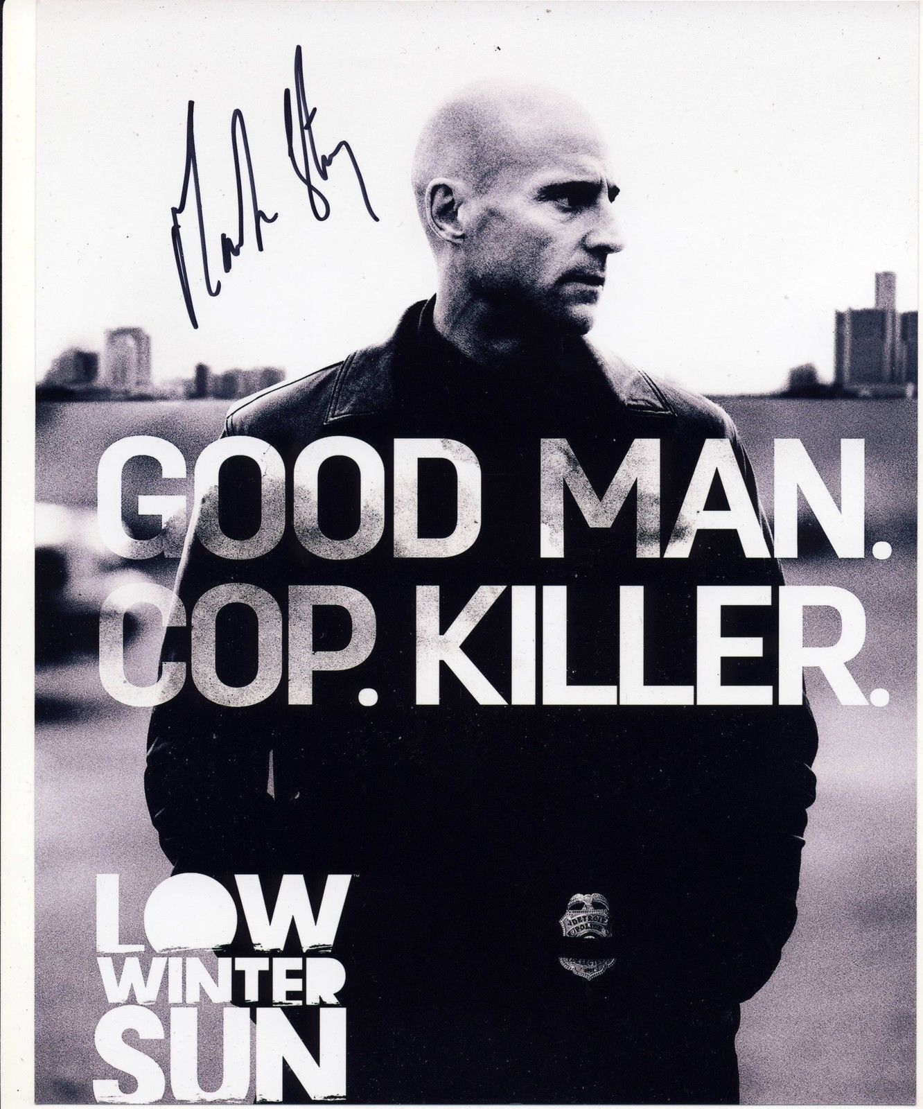 Mark Strong Autograph LOW WINTER SUN Signed 10x8 Photo Poster painting AFTAL [6176]