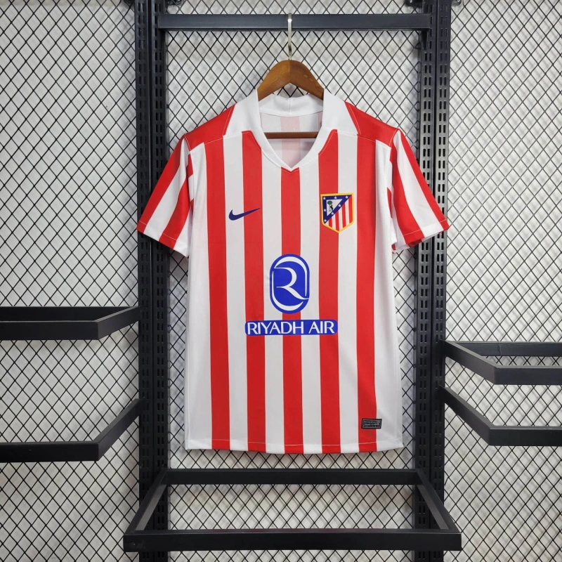 25/26 Atletico Madrid Home Football Shirt Thai Qaultiy