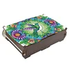 (US Local)Diamond Painting Storage Box DIY 5D Diamond Painting Jewelry Box (Hummingbird)