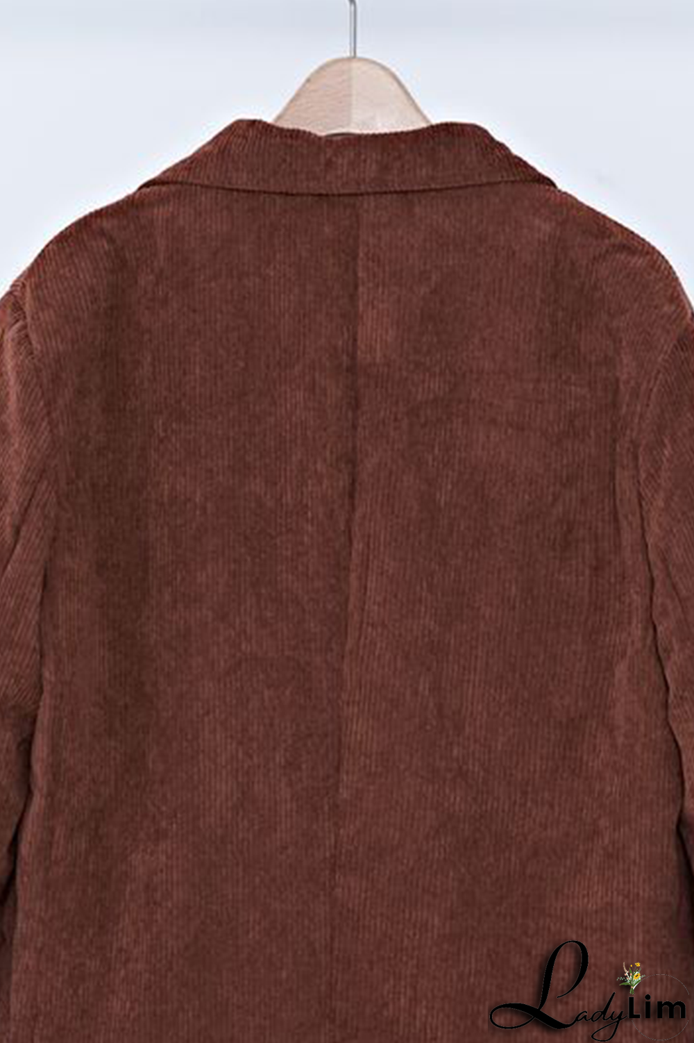 Black Casual Vintage Solid Pocket Buckle Turn-back Collar Outerwear