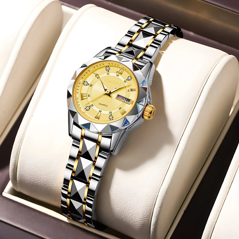 Casual Classic Style Color Block Solid Color Buckle Quartz Men’s Watches