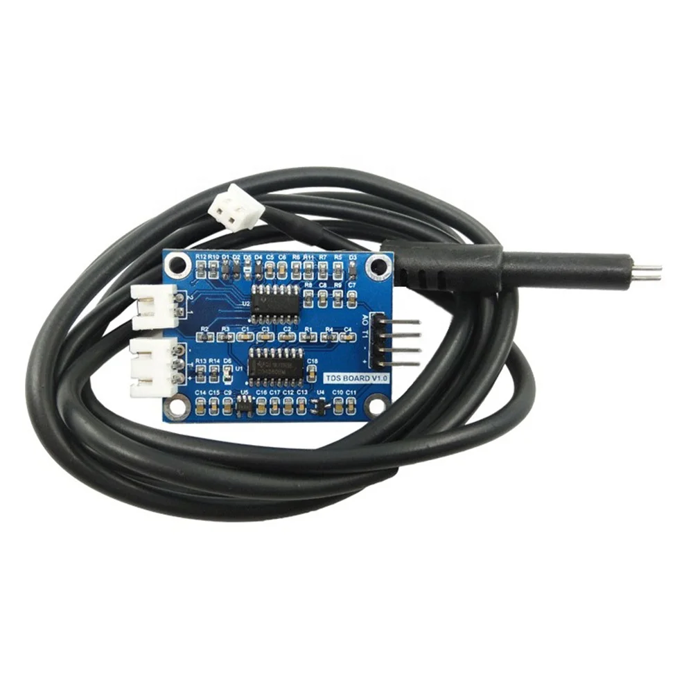 TDS Sensor Module Dissolved Solids Detect Analog Signal Water Quality Sensor DS18B20 Solubility Test Kit for 51 STM32