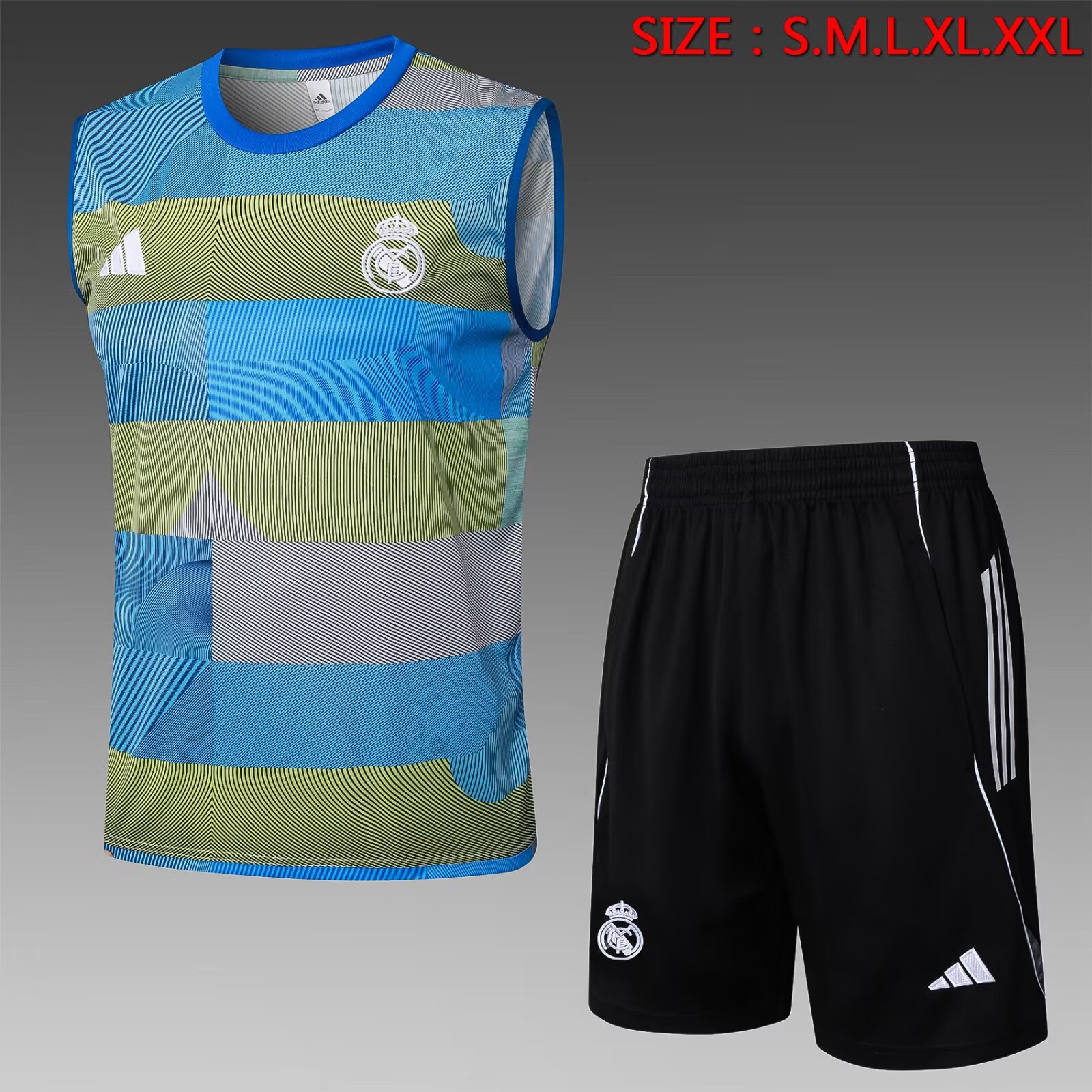 2025/2026 Real Madrid pre-match training Jersey+Shorts