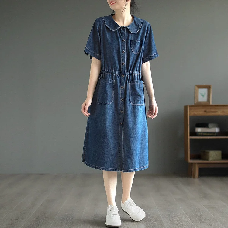 Women Summer Casual Denim Dress