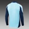 2024/2025 Arsenal Half Pull Training Suit Baby Blue Football Jersey  1:1 Thai Quality