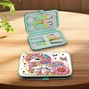 Pink White Horse Diamond Painting Nail Art Bag Set Includes 7 Professional Tools