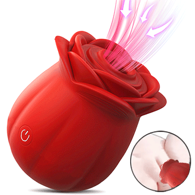 Big Petal - Rose Suction Vibrator Explosive Pleasure for Clit and Nipple By Rose Toy