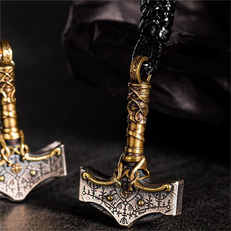 Coutureaura 925 Sterling Silver Mjolnir Necklace