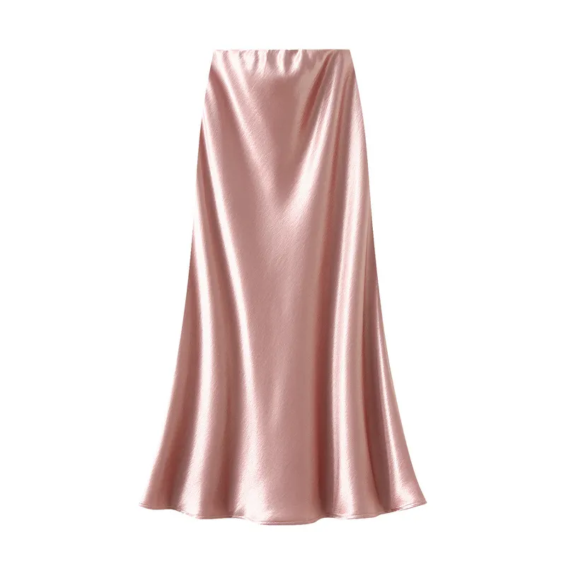 Nigikala Nigikala Temperament Pressure Folded Bare-Faced Fishtail Half-Dress Girl Spring Hanging Thin Bag-Butbice Long Dress 9836