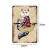 Cat - Vintage Metal Signs - 20*30cm